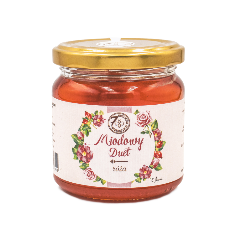 Miód z różą 250g